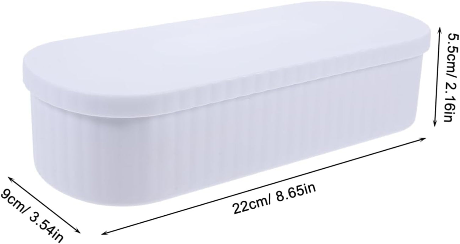 Makeup Brush Cleaner Box Makeup Tools Organizer Brush Holder Drying Rack Safe Material White