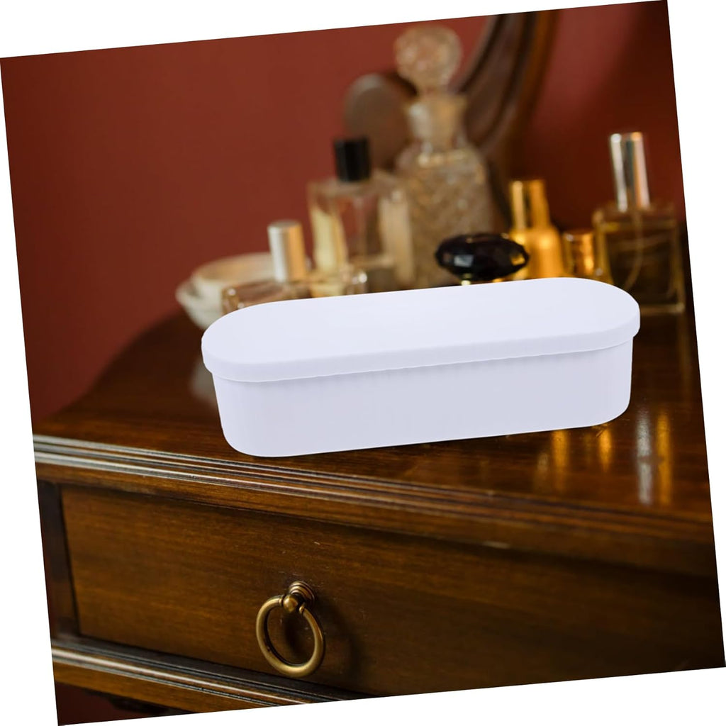 Makeup Brush Cleaner Box Makeup Tools Organizer Brush Holder Drying Rack Safe Material White