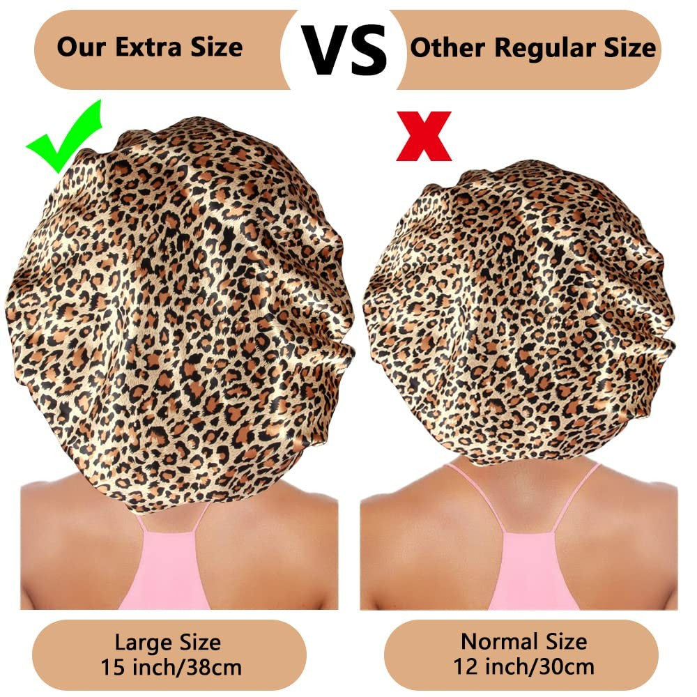 3PCS Extra Large Satin Bonnets for Sleeping, Hair Bonnets for Black Women Braids