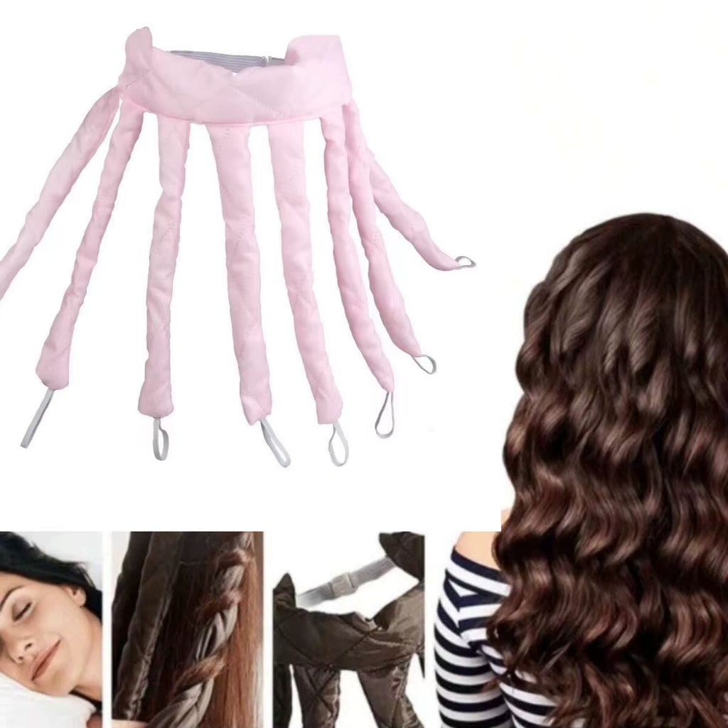 1Pc Heatless Hair Curler Velcro Strap Octopus Curl Rollers Soft Curling Rod Headband Lazy Sleeping Foam Curls Wave Styling Tools