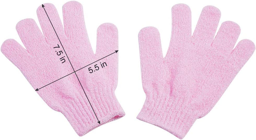 10 Pairs Exfoliating Gloves,Made of 100% Nylon,10 Colors Double Sided Exfoliating Gloves for Beauty Spa Massage Skin Shower Body Scrubber Bathing Accessories.