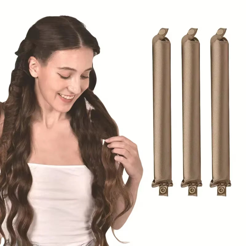 Heatless Hair Curler Curling Rod Headband No Heat Hair Rollers Satin Lazy Curls Soft Curlers Sleeping Flexi Rods Styling Tools