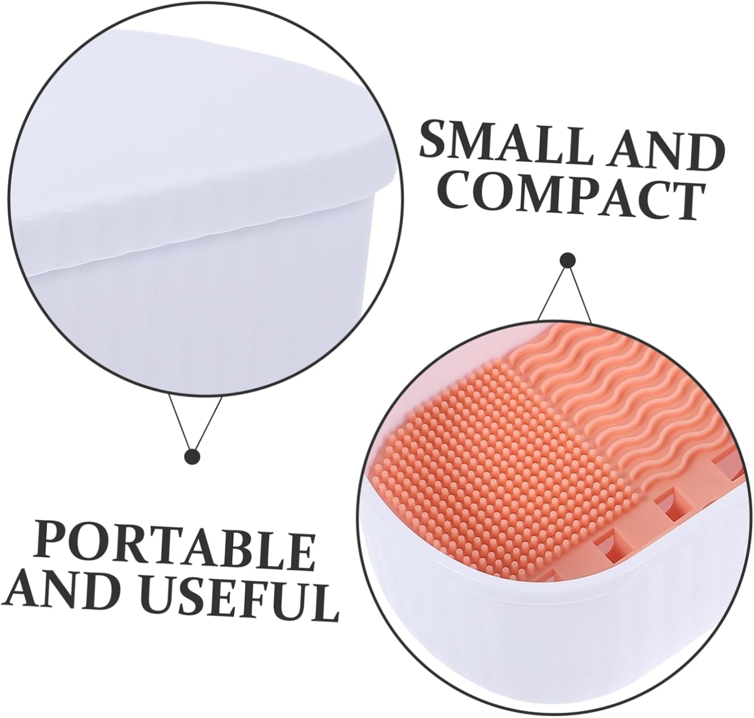 Makeup Brush Cleaner Box Makeup Tools Organizer Brush Holder Drying Rack Safe Material White